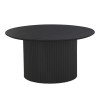 Masuta de cafea Tornio, MDF, neagra, D.80 cm, MIFU000132-BK