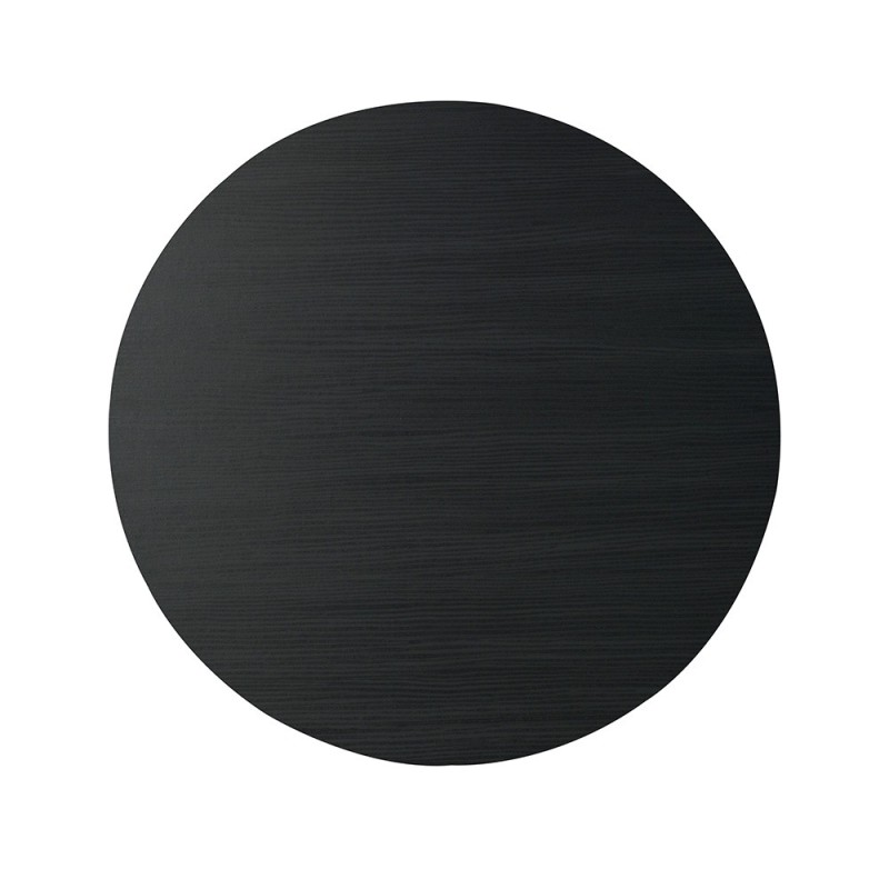 Masuta de cafea Tornio, MDF, neagra, D.80 cm, MIFU000132-BK