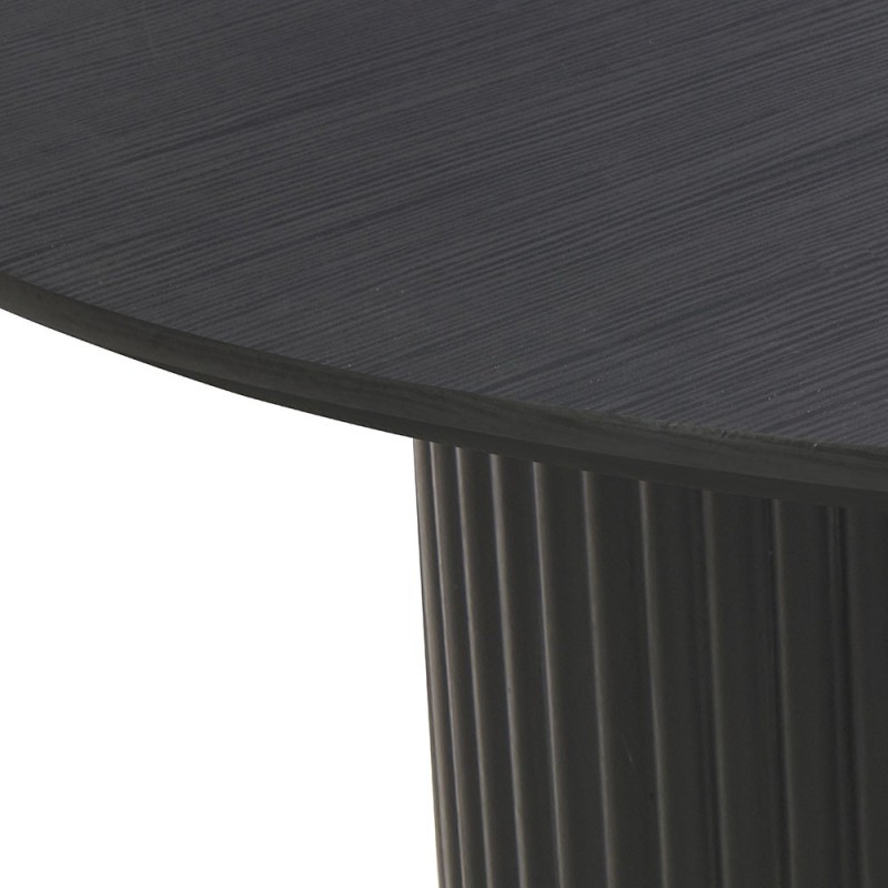 Masuta de cafea Tornio, MDF, neagra, D.80 cm, MIFU000132-BK