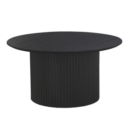 Masuta de cafea Tornio, MDF, neagra, D.80 cm, MIFU000132-BK