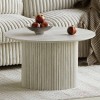 Masuta de cafea Tornio, MDF, gri, D.80 cm, MIFU000132-LGY