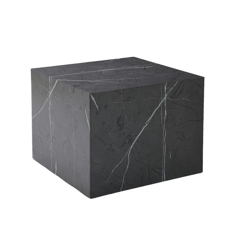 Masuta de cafea Pori, MDF, aspect marmura, gri, L.60 cm, MIFU000133-GY