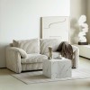 Masuta de cafea Pori, MDF, aspect marmura, alba, L.60 cm, MIFU000133-WH