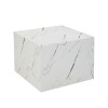 Masuta de cafea Pori, MDF, aspect marmura, alba, L.60 cm, MIFU000133-WH