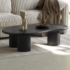 Masuta de cafea Tornio, MDF, neagra, L.130 cm, MIFU000135-BK