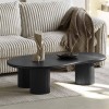 Masuta de cafea Tornio, MDF, neagra, L.130 cm, MIFU000135-BK