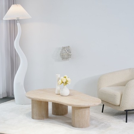 Masuta de cafea Tornio, MDF, bej, L.130 cm, MIFU000135-SD