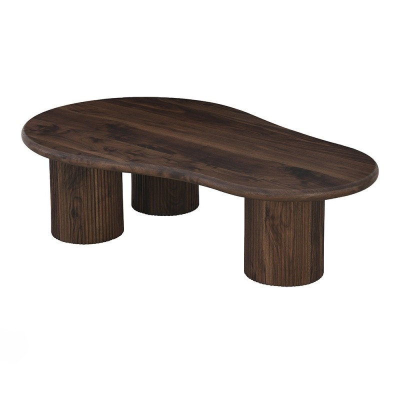 Masuta de cafea Tornio, MDF, aspect de nuc, maro, L.130 cm, MIFU000135-WALN
