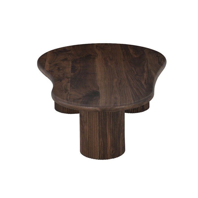 Masuta de cafea Tornio, MDF, aspect de nuc, maro, L.130 cm, MIFU000135-WALN