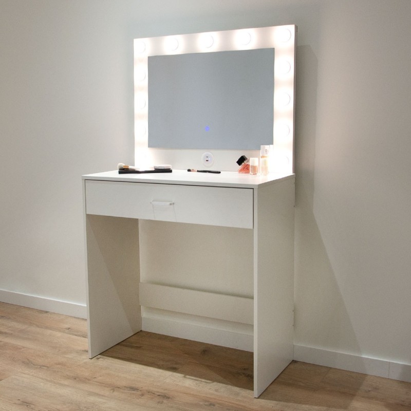 Masa toaleta Boden, MDF, alba, L.80 cm, MIFU000139-UN