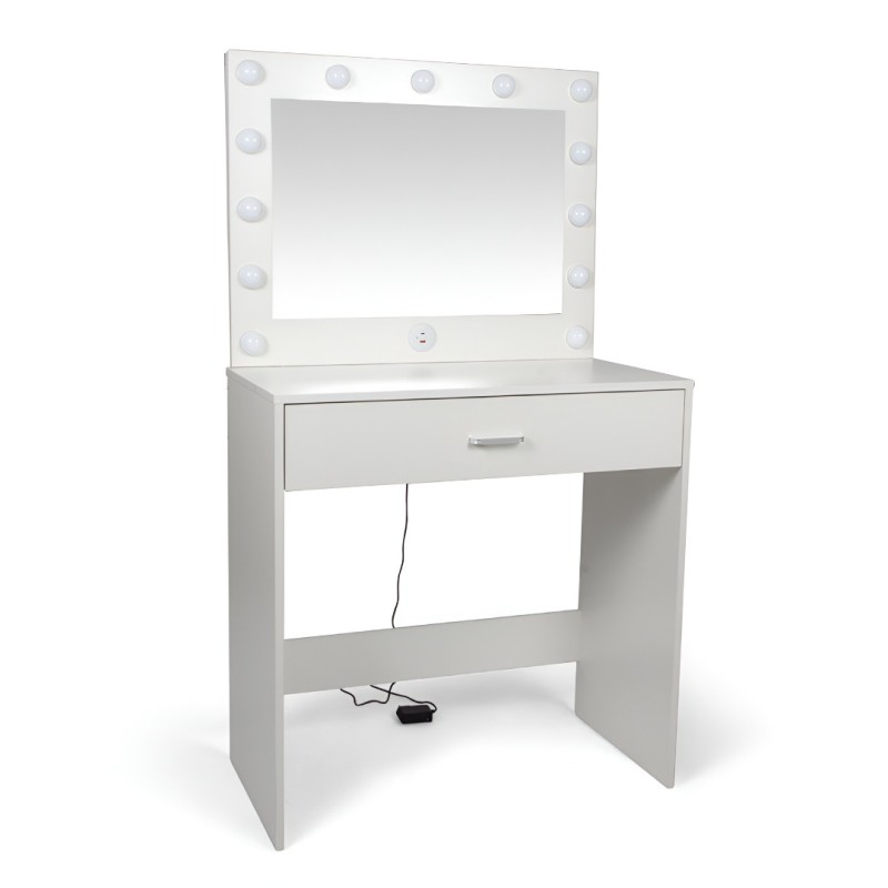 Masa toaleta Boden, MDF, alba, L.80 cm, MIFU000139-UN