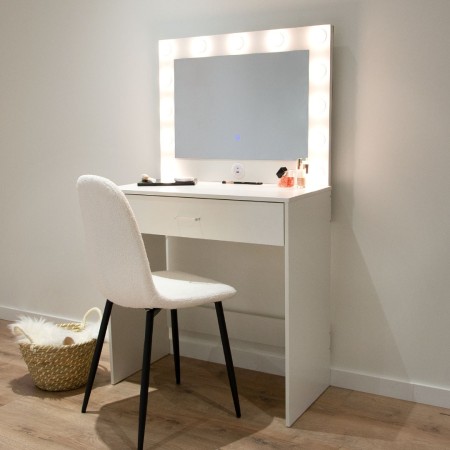 Masa toaleta Boden, MDF, alba, L.80 cm, MIFU000139-UN