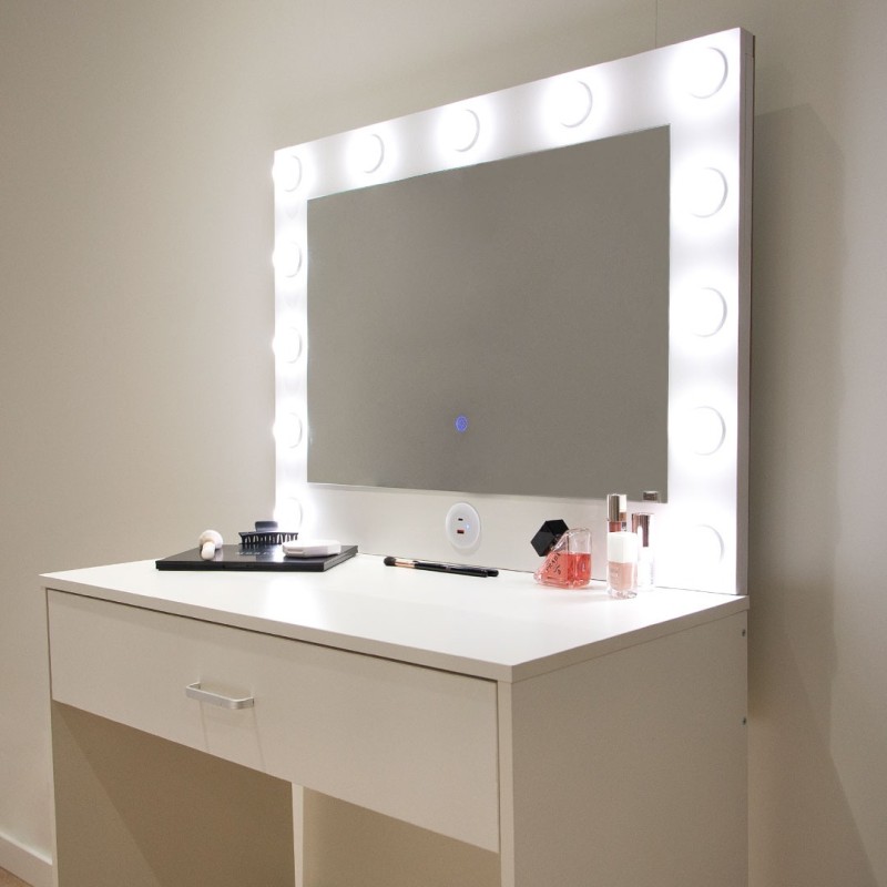 Masa toaleta Boden, MDF, alba, L.80 cm, MIFU000139-UN