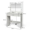 Masa toaleta Boden, MDF, alba, L.80 cm, MIFU000139-UN