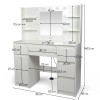 Masa toaleta Nora, MDF, alba, L.110 cm, MIFU000140-UN