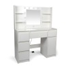 Masa toaleta Nora, MDF, alba, L.110 cm, MIFU000140-UN