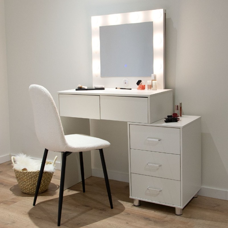 Masa toaleta Trosa, MDF, alba, L.80 cm, MIFU000141-UN