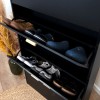 Dulap pentru pantofi Maribor, MDF, negru, H.152 cm, MIFU000142-BKBR