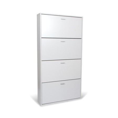 Dulap pentru pantofi Maribor, MDF, alb, H.152 cm, MIFU000142-WH