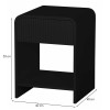Noptiera Camden, MDF, neagra, H.53 cm, MIFU000145-BK