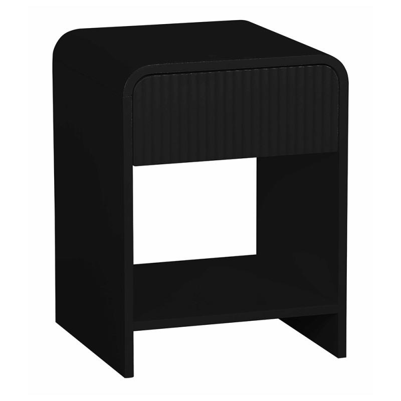 Noptiera Camden, MDF, neagra, H.53 cm, MIFU000145-BK