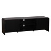 Comoda TV Camden, MDF, neagra, L.160 cm, MIFU000146-BK