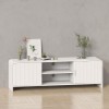 Comoda TV Camden, MDF, alba, L.160 cm, MIFU000146-WH