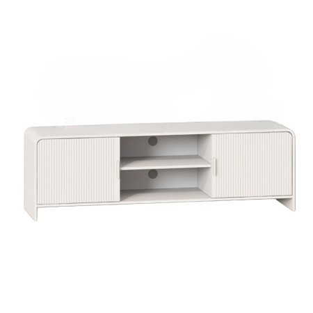 Comoda TV Camden, MDF, alba, L.160 cm, MIFU000146-WH