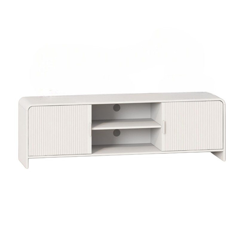 Comoda TV Camden, MDF, alba, L.160 cm, MIFU000146-WH