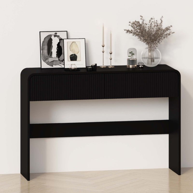 Consola Camden, MDF, neagra, L.110 cm, MIFU000147-BK