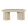 Masuta de cafea Geneva, MDF, aspect travertin, bej, L.120 cm, MIFU000150-BG
