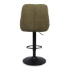 Scaun bar ajustabil Sines, metal, poliester, verde, H.118 cm, MIFU000154-LM