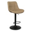 Scaun bar ajustabil Beja, metal, piele artificiala, taupe, H.114 cm, MIFU000155-TP