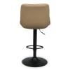 Scaun bar ajustabil Beja, metal, piele artificiala, taupe, H.114 cm, MIFU000155-TP
