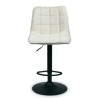 Scaun bar ajustabil Luzia, metal, poliester, bej, H.117 cm, MIFU000156-BG