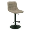 Scaun bar ajustabil Luzia, metal, poliester, maro, H.117 cm, MIFU000156-MRM