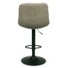Scaun bar ajustabil Luzia, metal, poliester, maro, H.117 cm, MIFU000156-MRM