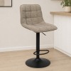 Scaun bar ajustabil Luzia, metal, poliester, maro, H.117 cm, MIFU000156-MRM