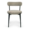 Scaun dining Izola, metal, poliester, taupe, H.74 cm, MIFU000172-TP