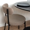 Scaun dining Izola, metal, poliester, taupe, H.74 cm, MIFU000172-TP