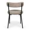Scaun dining Izola, metal, poliester, taupe, H.74 cm, MIFU000172-TP