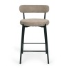 Scaun bar Izola, metal, poliester, taupe, H.86 cm, MIFU000173-TP