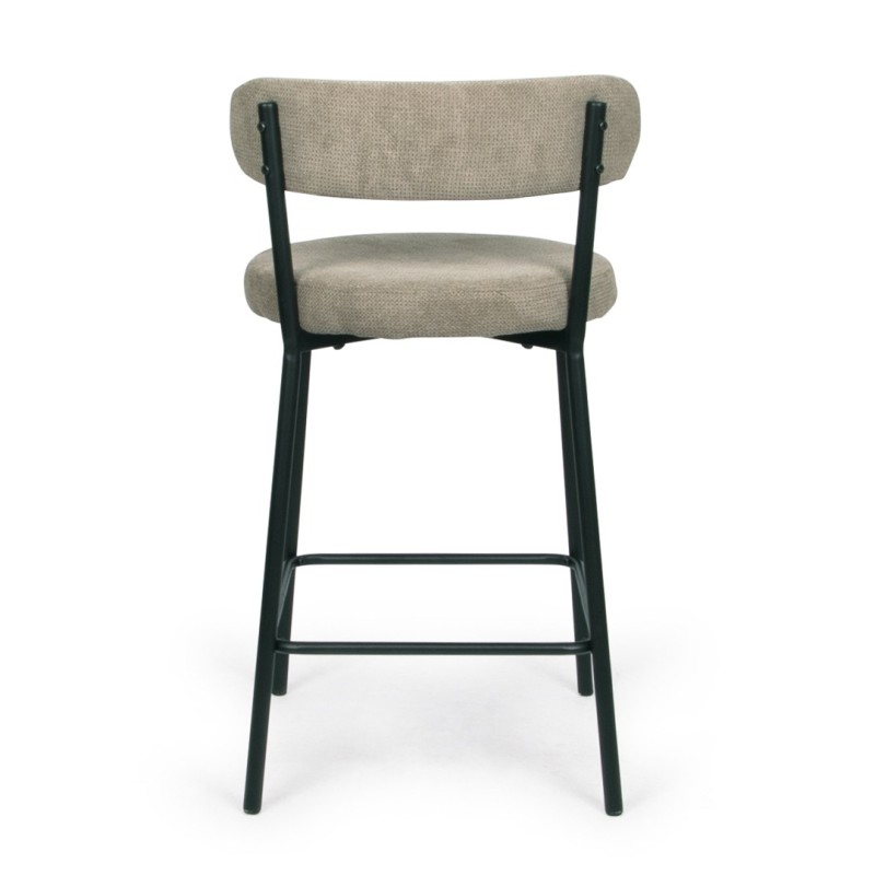 Scaun bar Izola, metal, poliester, taupe, H.86 cm, MIFU000173-TP
