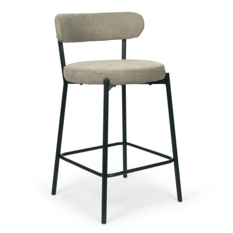 Scaun bar Izola, metal, poliester, taupe, H.86 cm, MIFU000173-TP