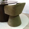 Scaun dining Sezana, metal, poliester, verde, H.79 cm, MIFU000174-GR