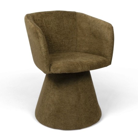 Scaun dining Sezana, metal, poliester, verde, H.79 cm, MIFU000174-GR