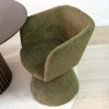 Scaun dining Sezana, metal, poliester, verde, H.79 cm, MIFU000174-GR