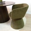Scaun dining Sezana, metal, poliester, verde, H.79 cm, MIFU000174-GR
