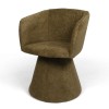 Scaun dining Sezana, metal, poliester, verde, H.79 cm, MIFU000174-GR