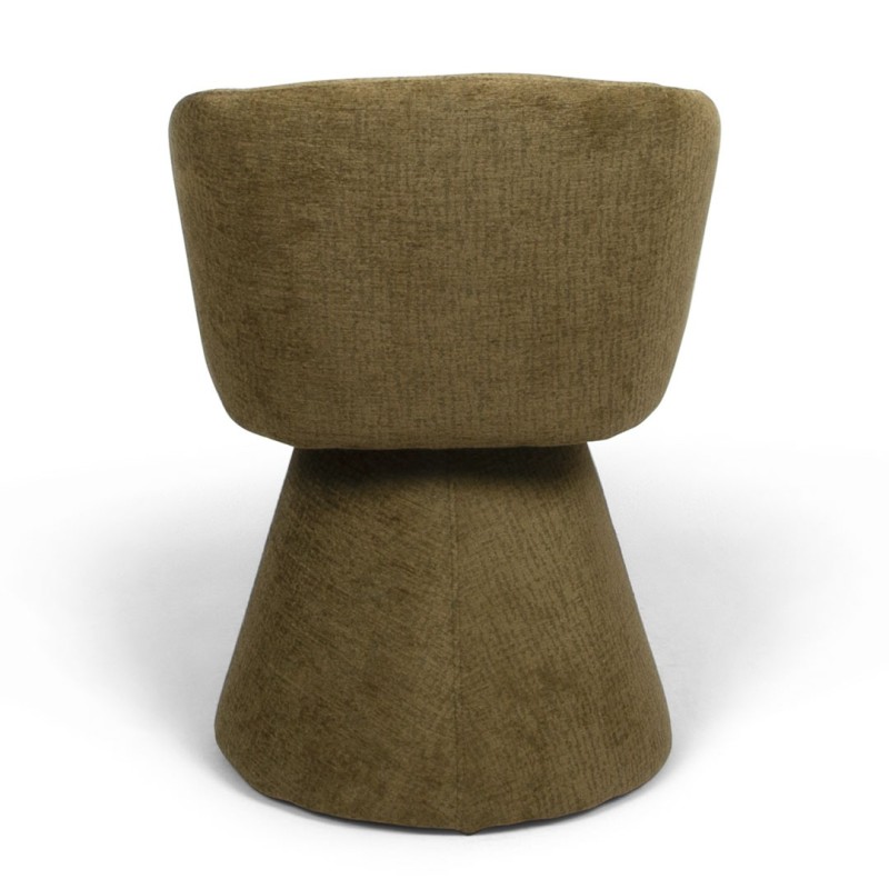 Scaun dining Sezana, metal, poliester, verde, H.79 cm, MIFU000174-GR
